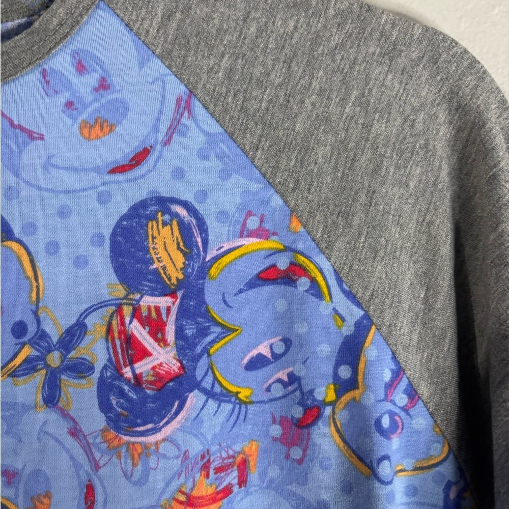 Kids ADORABLE Mickey Mouse Shirt - Gray and Blue‎ - Picture 5 of 6